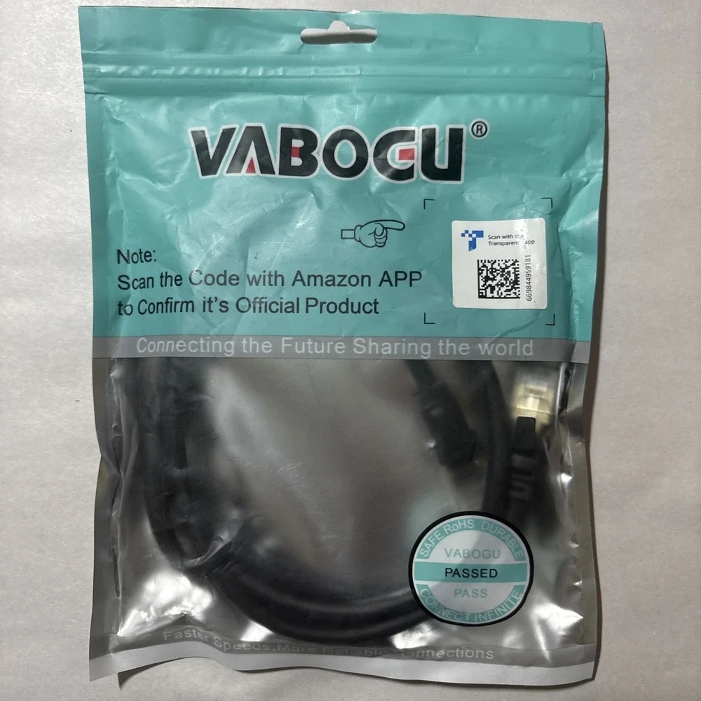 Vabogu Cat 8 Ethernet Cable High Speed Internet Cable Heavy Duty 6 ft. New